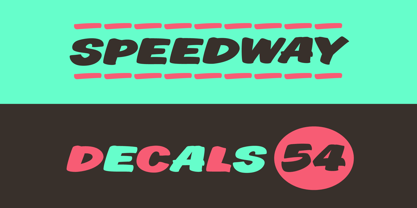 Victory Lane Font Poster 4