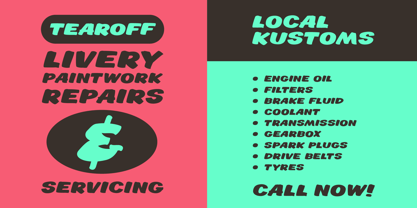 Victory Lane Font Poster 5