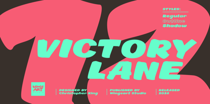 Victory Lane Font Poster 1