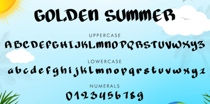 Golden Summer Font Poster 5