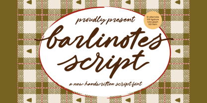 Barlinotes Font Poster 1