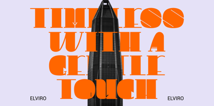 Elviro Font Poster 3