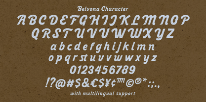 Belvona Font Poster 5