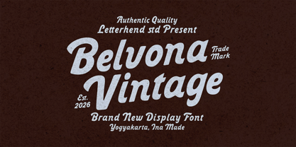 Belvona Font Poster 1