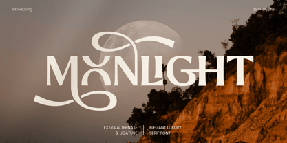 Moonlight Font Poster 1