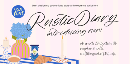 Rustic Diary Font Poster 1