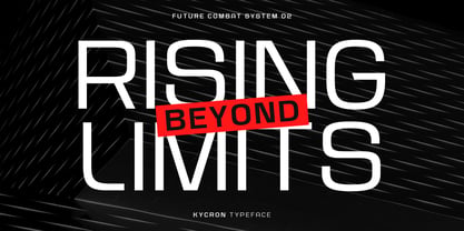 Kycron Font Poster 7