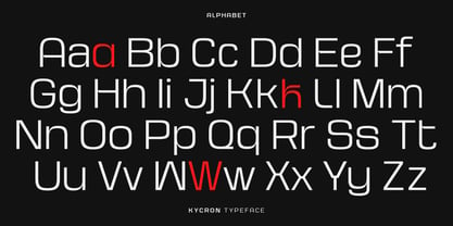 Kycron Font Poster 2