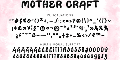 Mother Craft Font Poster 5