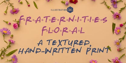 ZP Fraternities Floral Font Poster 1