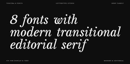 Vescura Font Poster 2