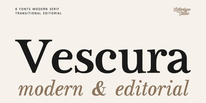 Vescura Font Poster 1