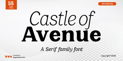 Castle Of Avenue Font Poster 1