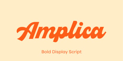 Amplica Font Poster 1