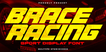 Brace Racing Font Poster 1