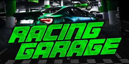 Brace Racing Font Poster 2