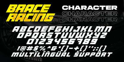 Brace Racing Font Poster 6