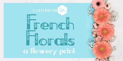 PN French Florals Font Poster 2