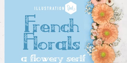 PN French Florals Font Poster 1