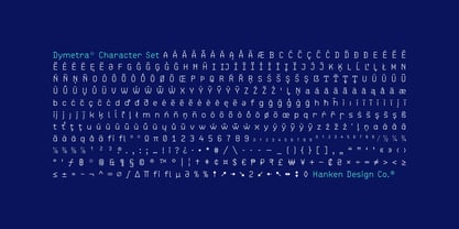 Dymetra Font Poster 4