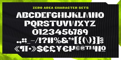 Zeroarea Font Poster 13