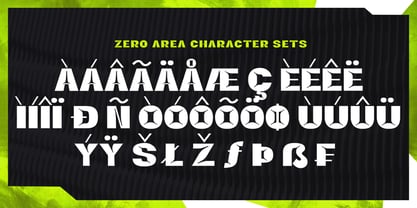 Zeroarea Font Poster 14