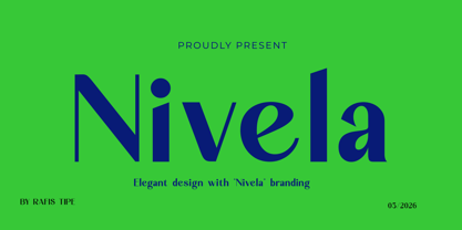 Nivela Font Poster 12