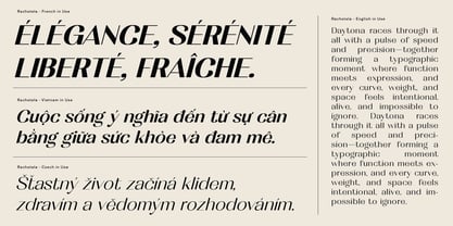 MTC Rachstela Font Poster 5