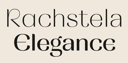 MTC Rachstela Font Poster 1