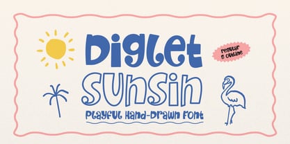 Diglet Sunsin Font Poster 1