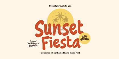 Sunset Fiesta Font Poster 1