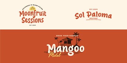 Sunset Fiesta Font Poster 3