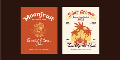 Sunset Fiesta Font Poster 4