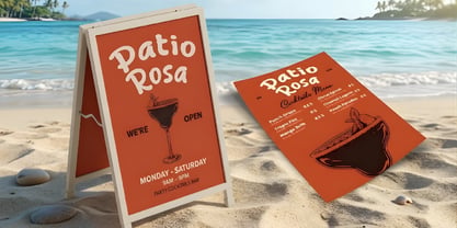 Sunset Fiesta Font Poster 8