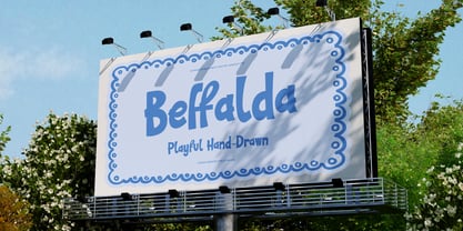 Beffalda Outline Font Poster 9