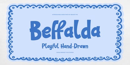 Beffalda Outline Font Poster 1