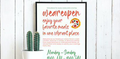 Smoky Hand Font Poster 10