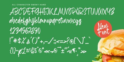 Smoky Hand Font Poster 14
