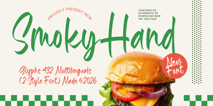 Smoky Hand Font Poster 1