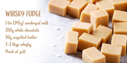 Whisky Fudge Script Font Poster 6