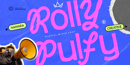 Rolly Pulfy Font Poster 1