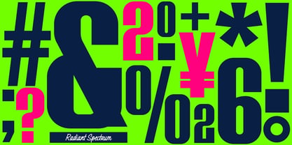 Radiant Spectrum Font Poster 6