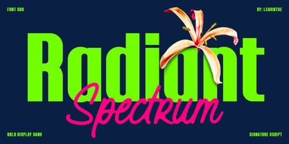 Radiant Spectrum Font Poster 1