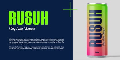 Radiant Spectrum Font Poster 3