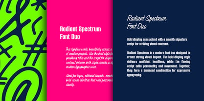 Radiant Spectrum Font Poster 7