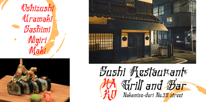 Tatsukaze Font Poster 6