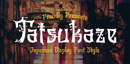 Tatsukaze Font Poster 1