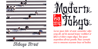 Tatsukaze Font Poster 2