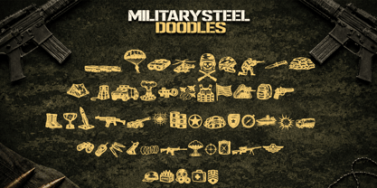 Military Steel Font Poster 7