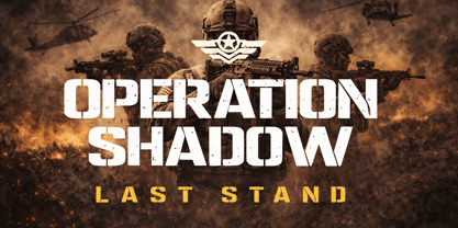 Military Steel Font Poster 3